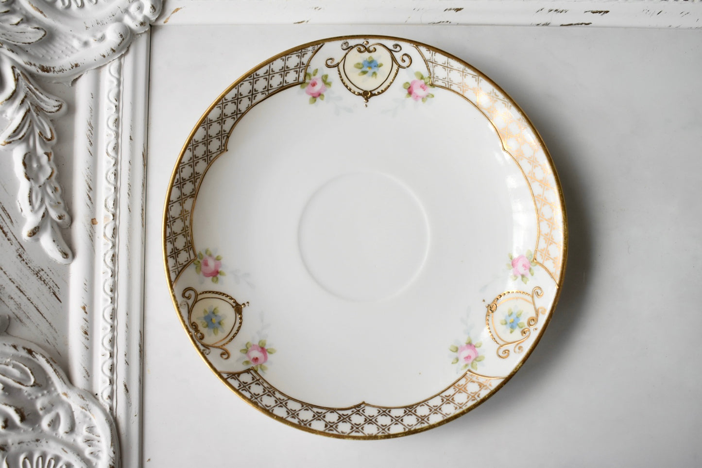 オールドノリタケ　愛らしいC&S （ペア）