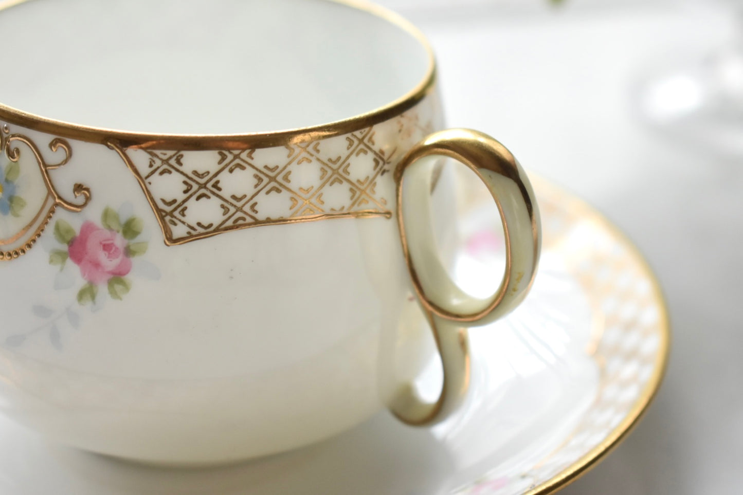 オールドノリタケ　愛らしいC&S （ペア）