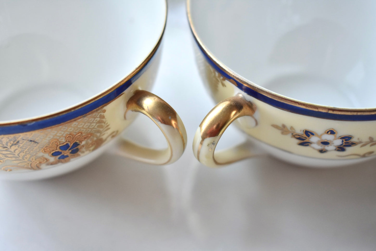 オールドノリタケ　桜柄ティートリオセット （ペア-2セット）