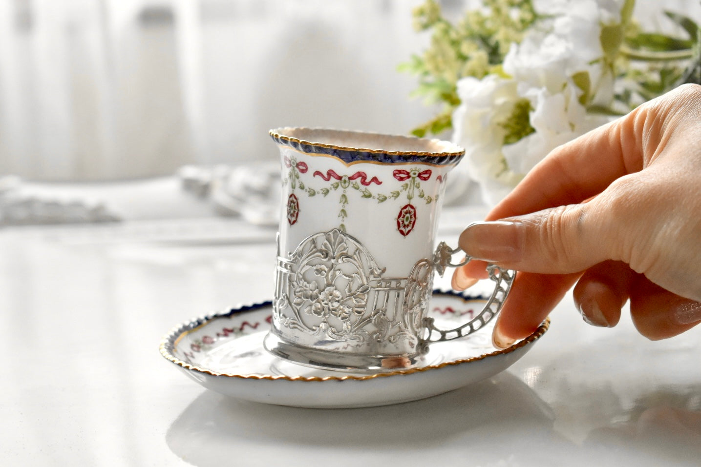 ロイヤルウースター　1904年製 シルバー付きC&S