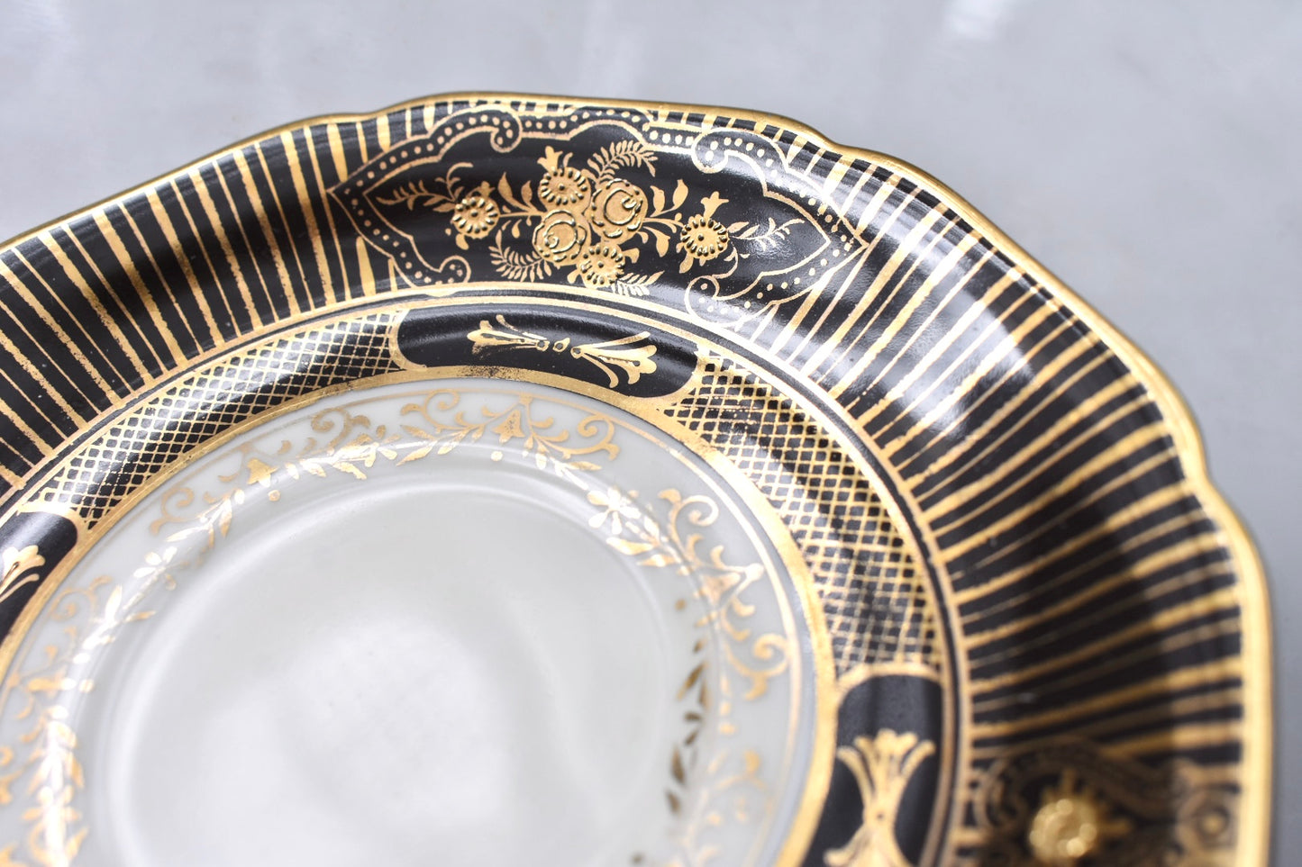 オールドノリタケ　珍しい黒のC&S （ペア）