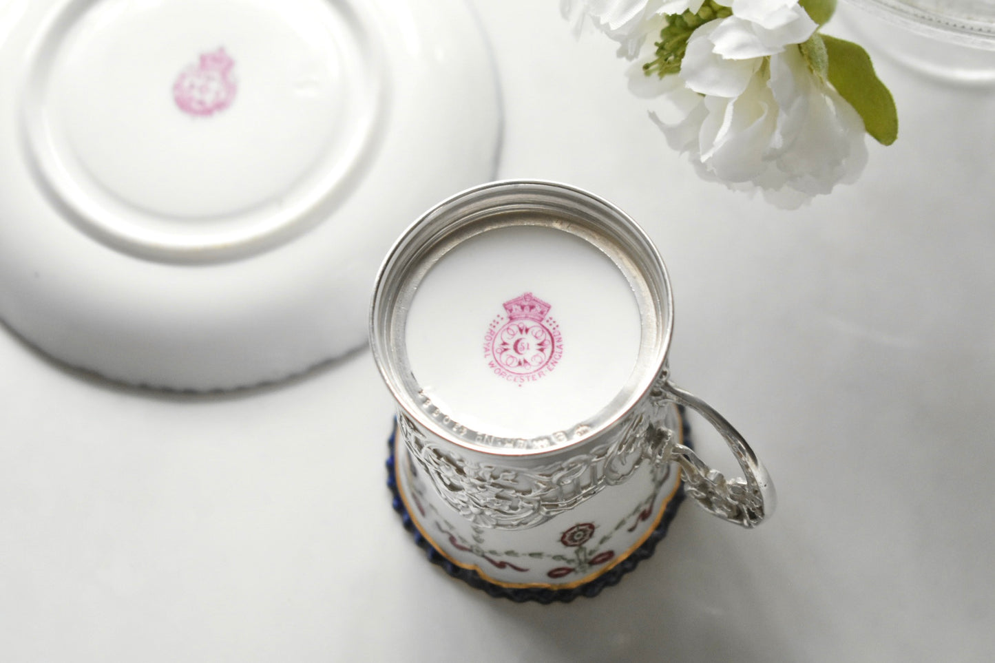 ロイヤルウースター　1904年製 シルバー付きC&S